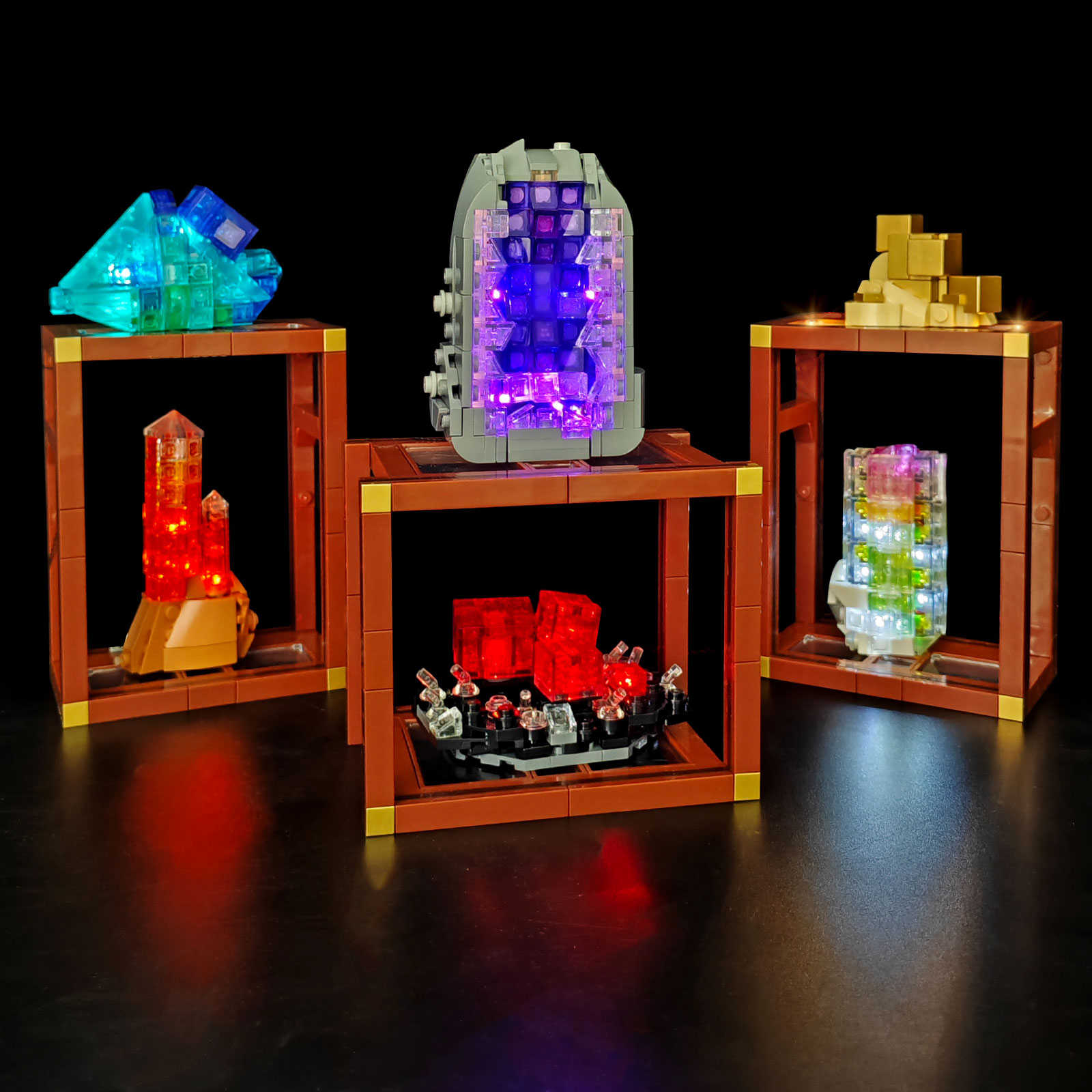 Model Kit Lego - LYBMTWF LED 照明キットはレゴ 21362 ミネラルコレクションビルディングブロックと互換性があります (モデルブロックは含まれません)