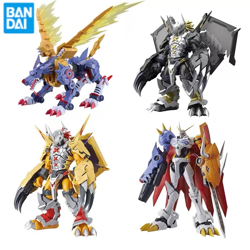 Model Kit Wargreymon - 本物のバンダイ FRS デジモンアドベンチャーメタルガルルモンウォーグレイモンオメガモン X 抗体アニメアクションフィギュア組立モデルおもちゃ