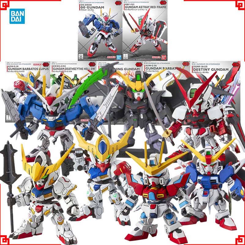 Model Kit Gundam Barbatos - バンダイ ガンプラ SDEX バルバトス・ルプス・デススカイズ・ヘル・バーニング・デスティニー00 アストレイ レッドアクションフィギュア