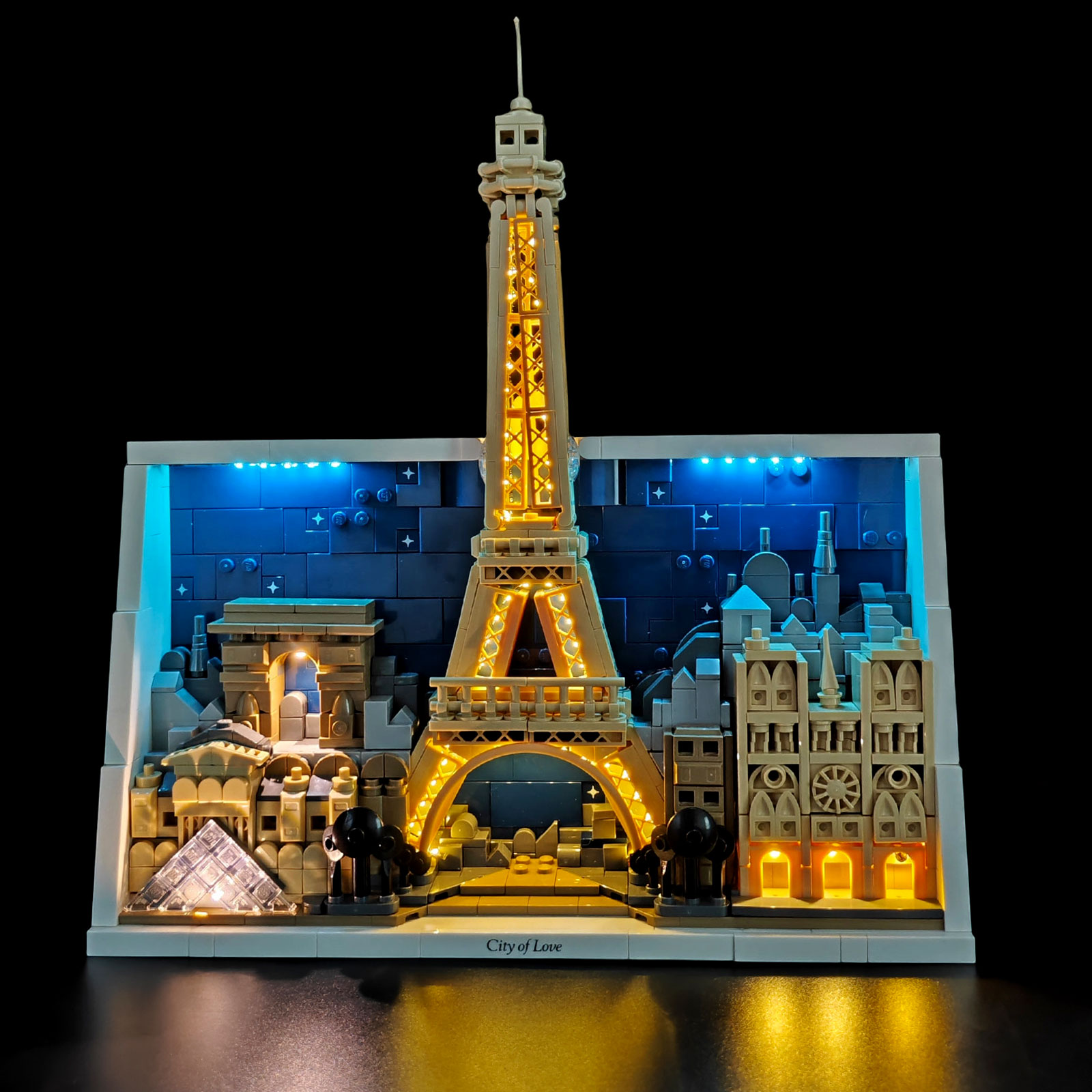 Model Kit Lego - LYBMTWF LED照明キット レゴ21064 パリの愛の街建築模型と互換性あり（モデルブロックは含まれません）
