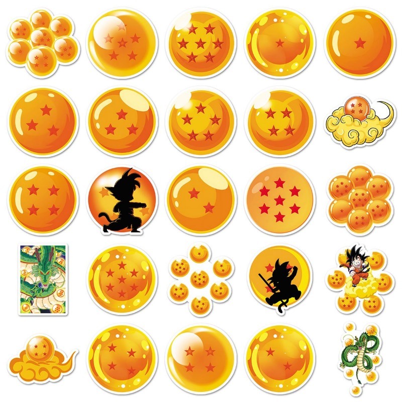 Model Kit Dragon Ball - 50 個ドラゴンボール PVC ステッカー漫画アニメ超サイヤ人悟空シェンロン防水落書きステッカーカップ荷物電話おもちゃ用