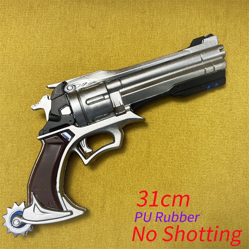 Model Kit Revolver - OW 銃コスプレコールキャシディリボルバー小道具ピースキーパー武器モデル安全 PU ラバーモデルハロウィン撮影なし