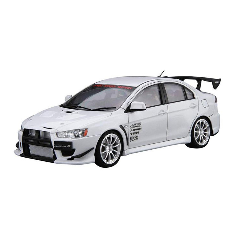 Model Kit Aoshima - 静的組み立て車モデル アオシマ-06929-B 1/24 C-West CZ4A ランサーエボリューションX