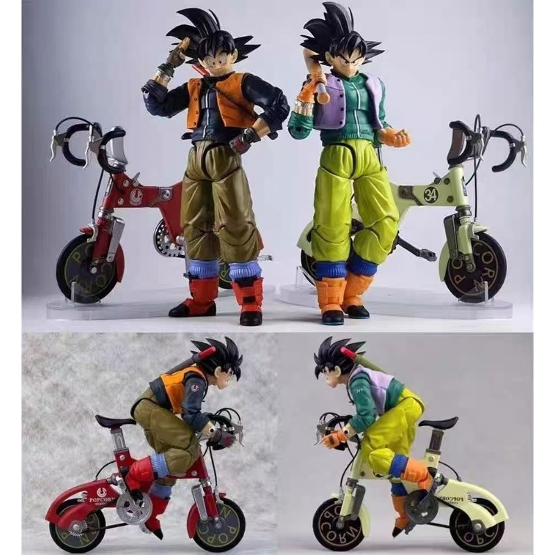Model Kit Dragon Ball - 在庫あり！ カミオネ S.H.F ドラゴンボール バイクに乗る悟空 野球少年