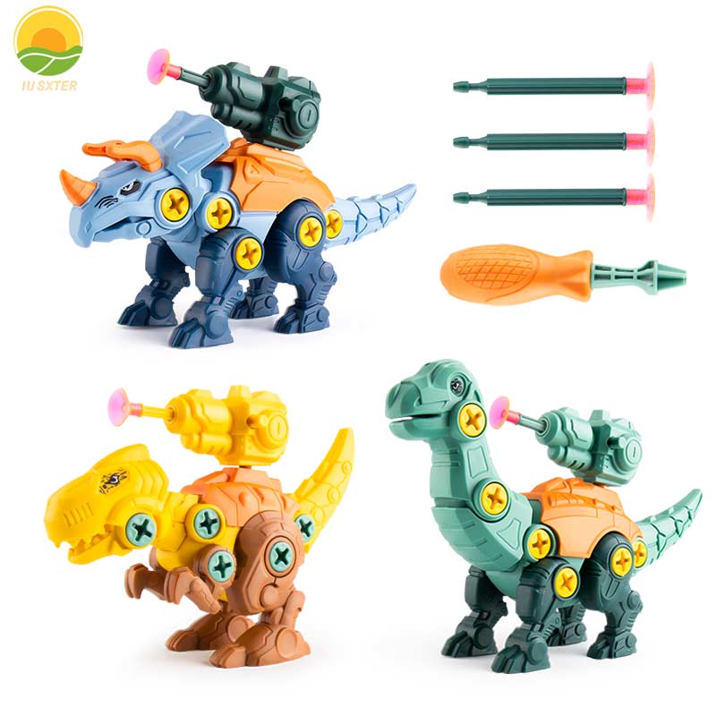 Model Kit Dinosaur - 子供恐竜マウントコンストラクターモデルセットモンテッソーリ子供パズルドライバーツール組み立てゲーム知育玩具男の子のため