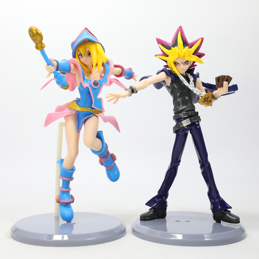 Model Kit Yugioh - アニメ遊戯王！ アクションフィギュア 木頭遊戯 黒魔女 PVC フィギュア