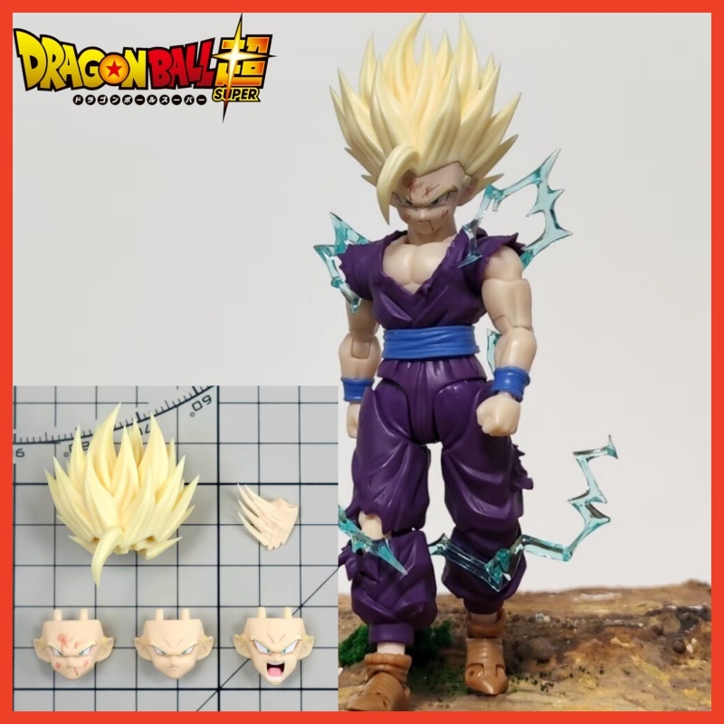 Model Kit Dragon Ball - ホットドラゴンボール Z Shf悟飯ヘアフィギュア新 Nono Hm アクセサリーモデル孫悟空ヘッドスカルプトキットグッズアニメおもちゃギフト