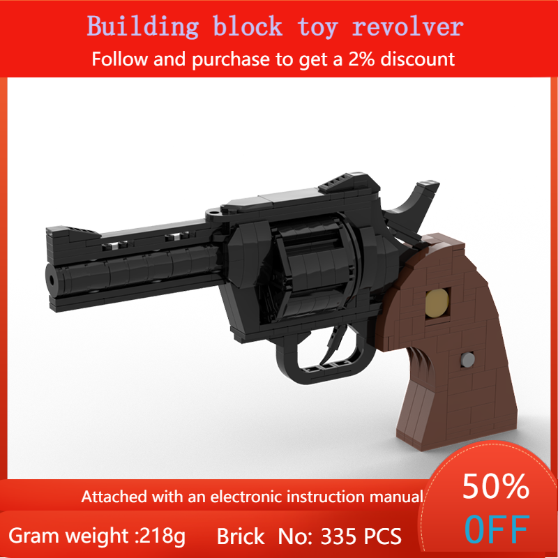 Model Kit Revolver - ビルディングブロックおもちゃモデル リボルバー 335 パーツ MOC ディスプレイ