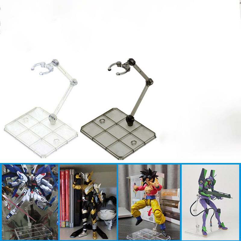Model Kit Gunpla - クリアアクションフィギュアスタンド、組み立て式アクションフィギュアディスプレイホルダーベースドールモデルサポートスタンド HG RG SD SHF ガンダム