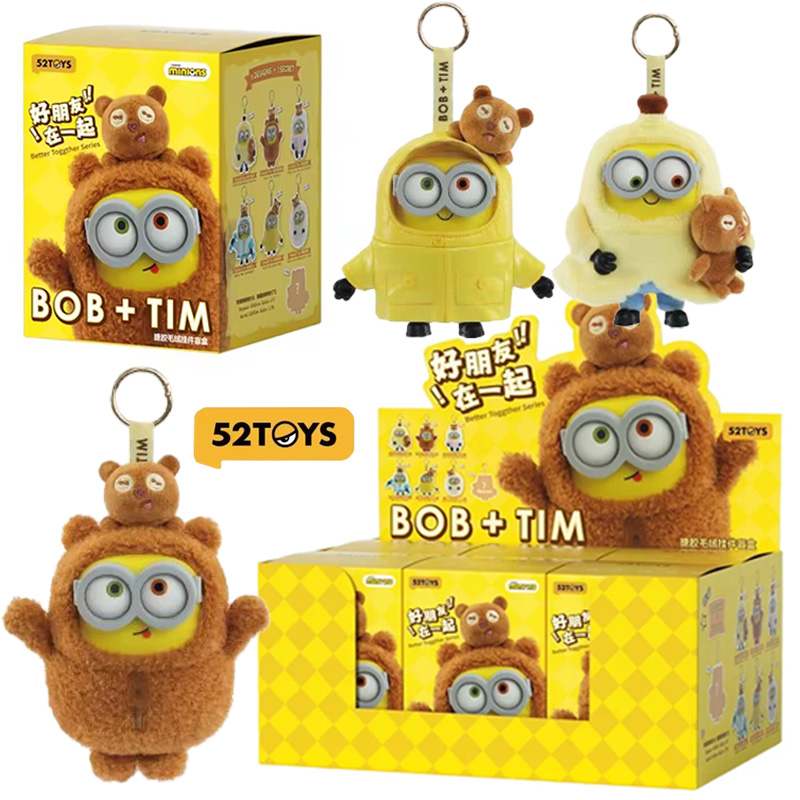 Model Kit Action Figure - 在庫あり！52TOYS BOB&TIM ミニオンズ ベターティーザーイングシリーズ アニメ かわいい漫画ギフト