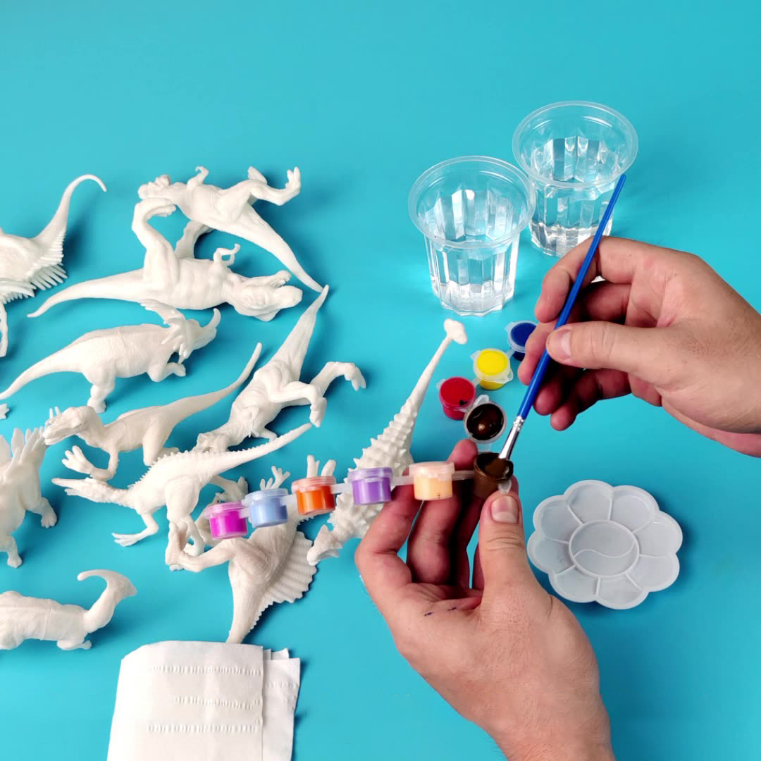 6個/8個、DIYぬりえ恐竜おもちゃ、落書きホワイトモデル塗 - Model Kit Dinosaur のレビューと価格