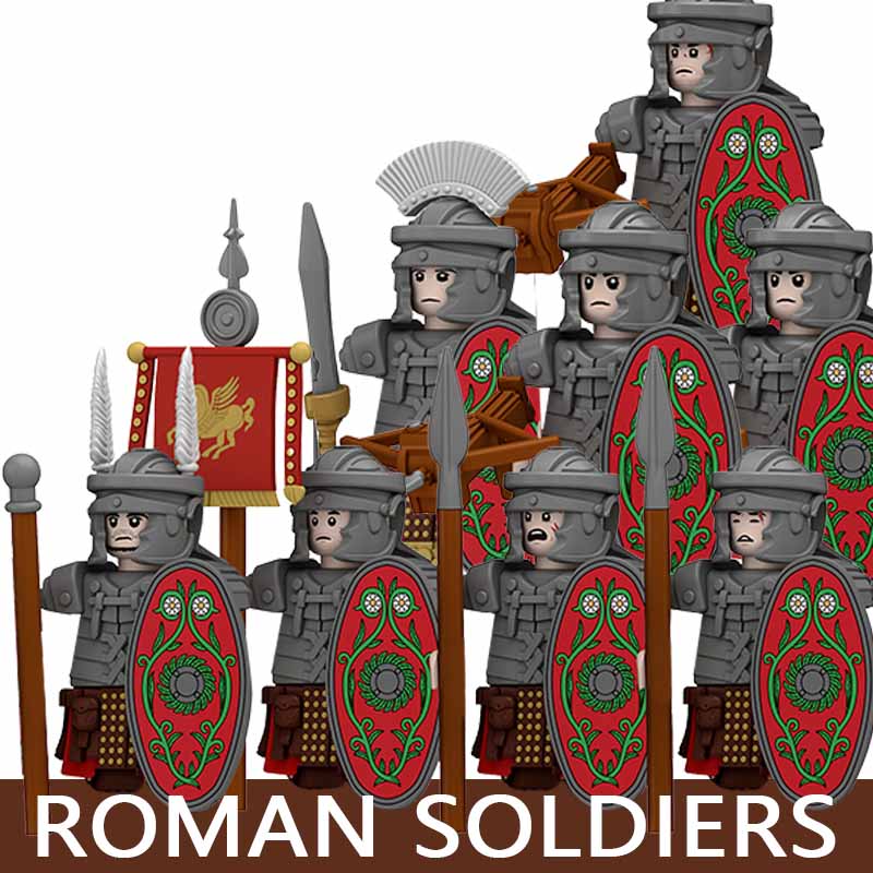 中世軍事シリーズフィギュア 組み立てブロック 城 ローマ兵士 - Model Kit Gunpla のレビューと価格