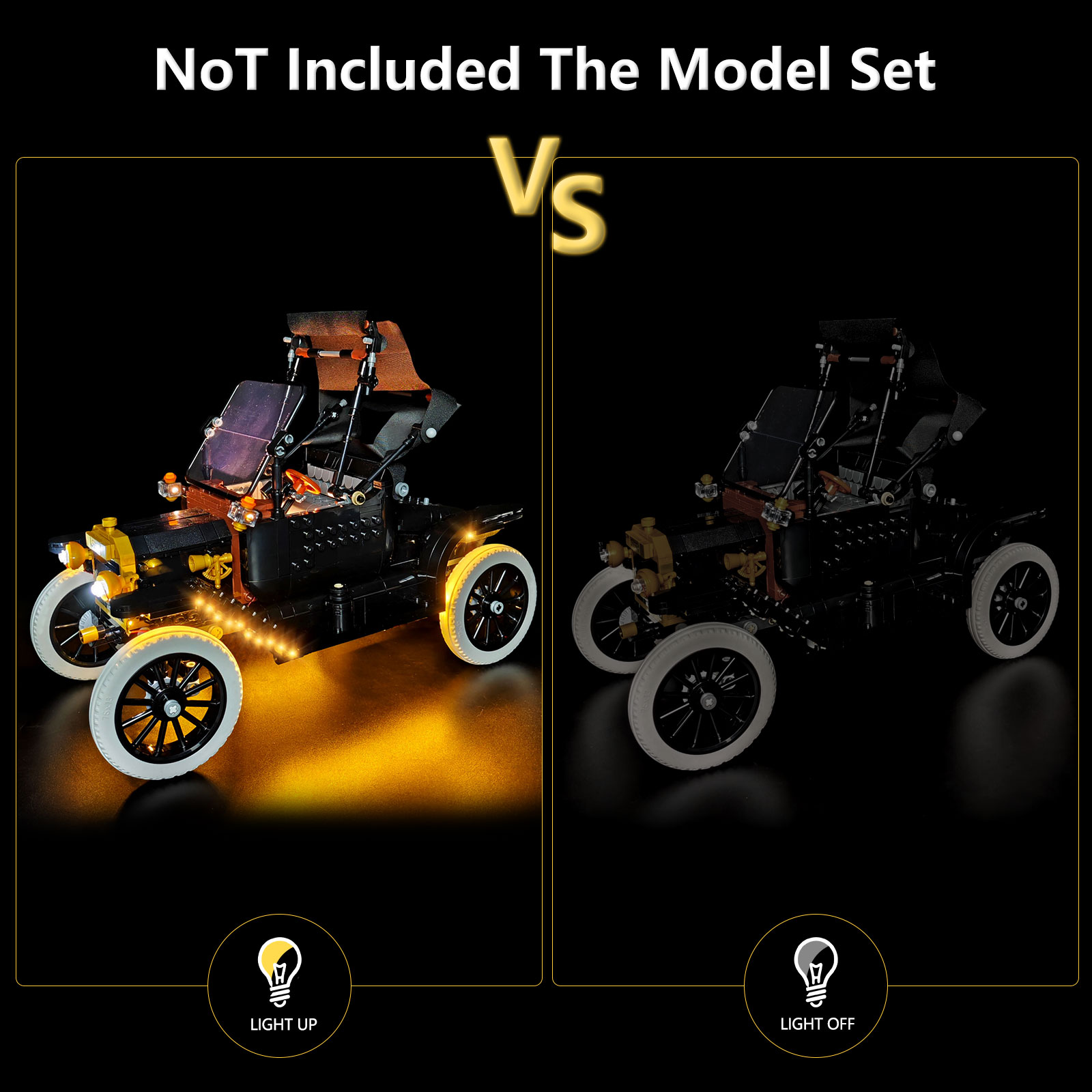 LYBMTWF LED照明キット レゴ11376フォードモデ - Model Kit Lego のレビューと価格