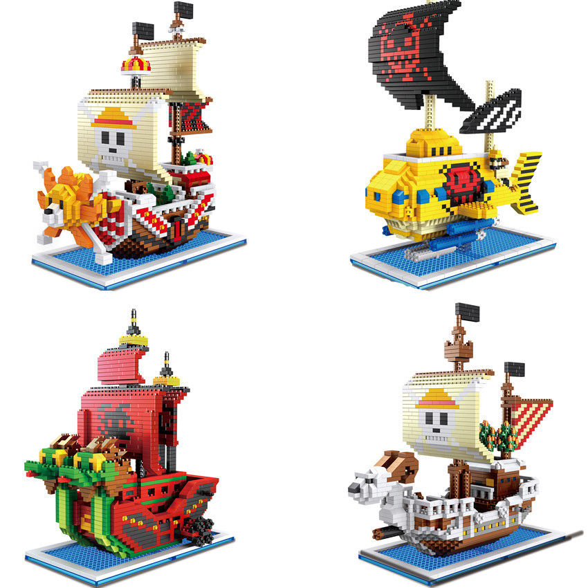 ワンピース海賊船ビルディングブロックアニメサウザンドサニー号 - Model Kit Thousand Sunny のレビューと価格