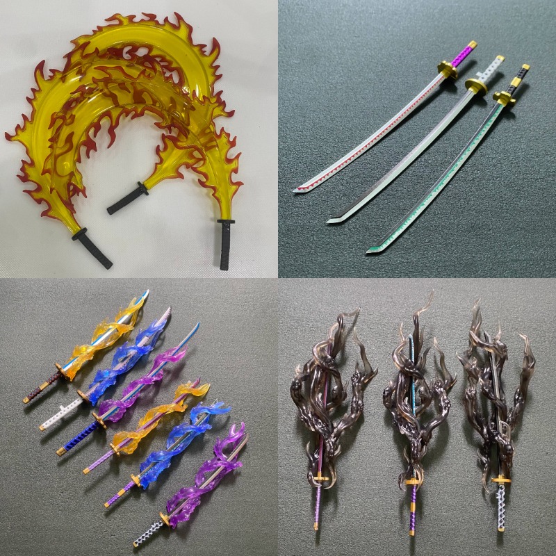 DIY兵士アクセサリー侍炎刀特殊効果魔法改造ビッグナイフアク - Model Kit Zero のレビューと価格