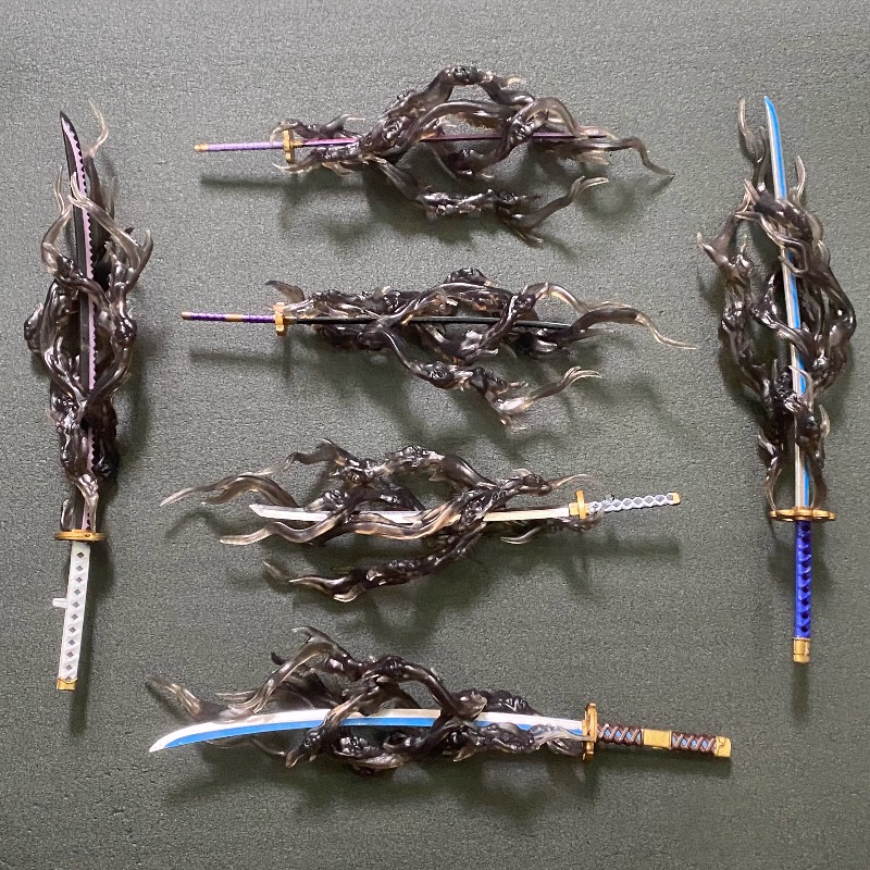 DIY兵士アクセサリー侍炎刀特殊効果魔法改造ビッグナイフアク - Model Kit Zero のレビューと価格