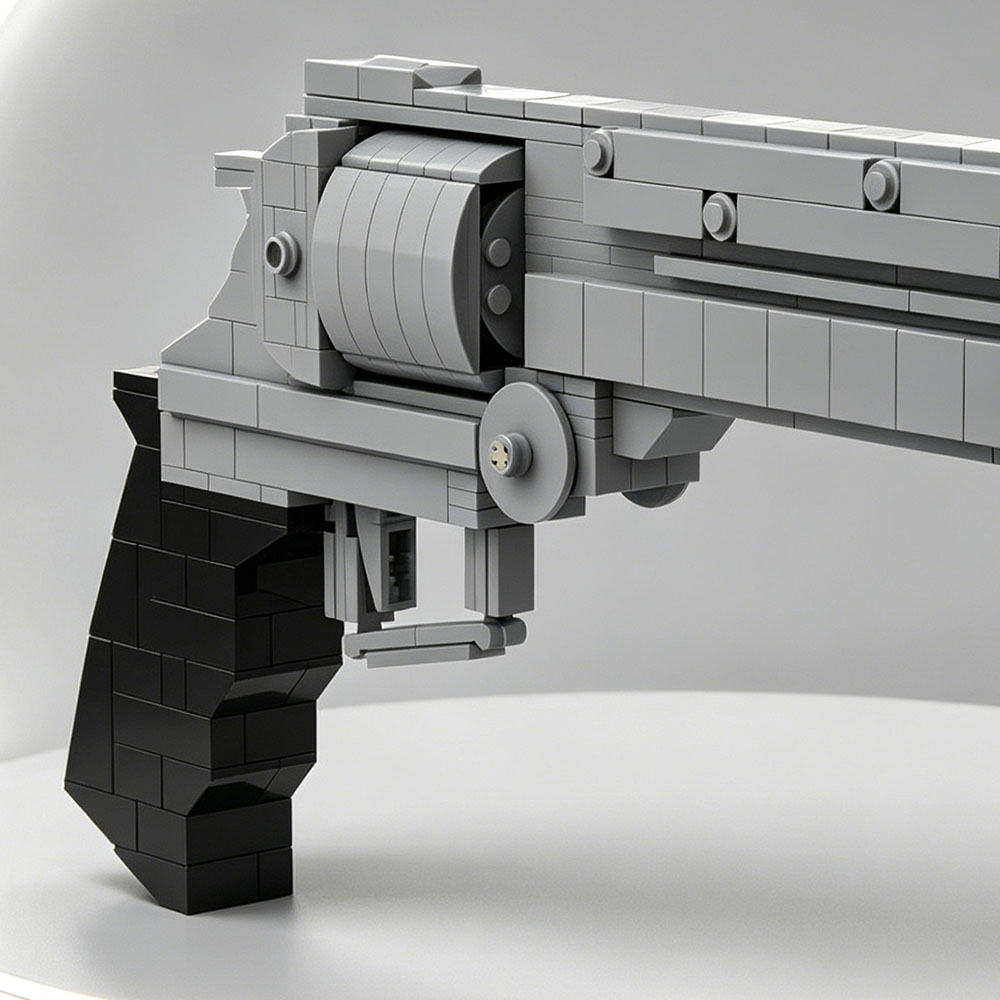 MOC新型リボルバーモデルキット、クリエイティブピストルコレ - Model Kit Revolver のレビューと価格