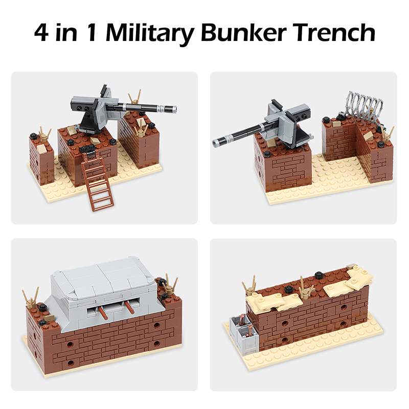 ホット WW2 軍事トレンチバンカー防衛基地バンカーモデル構 - Model Kit Gunpla のレビューと価格