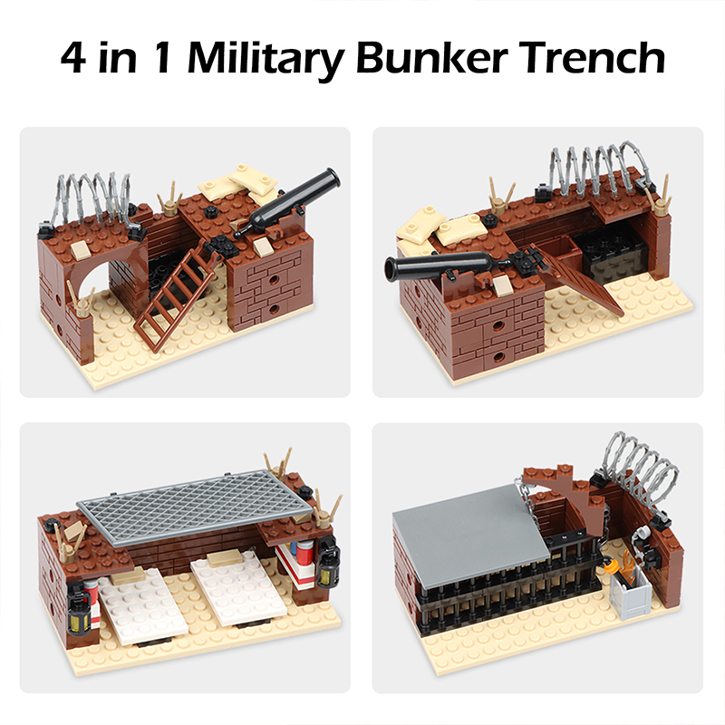ホット WW2 軍事トレンチバンカー防衛基地バンカーモデル構 - Model Kit Gunpla のレビューと価格