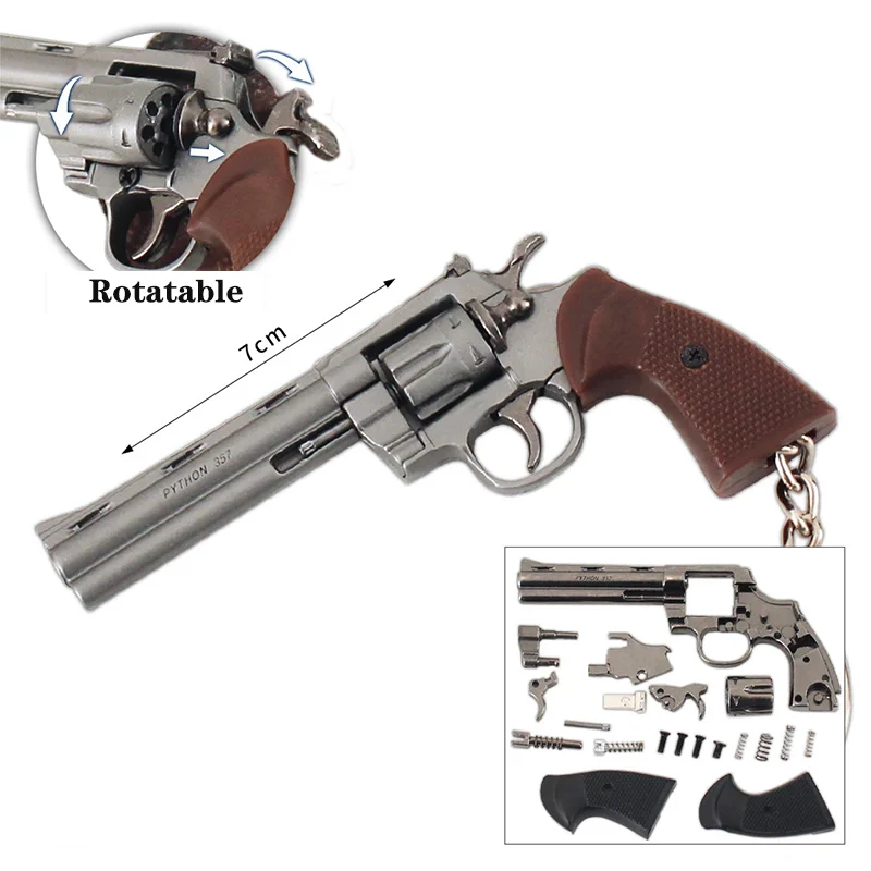 7 センチメートル取り外し可能なコルト 357 リボルバー金 - Model Kit Revolver のレビューと価格