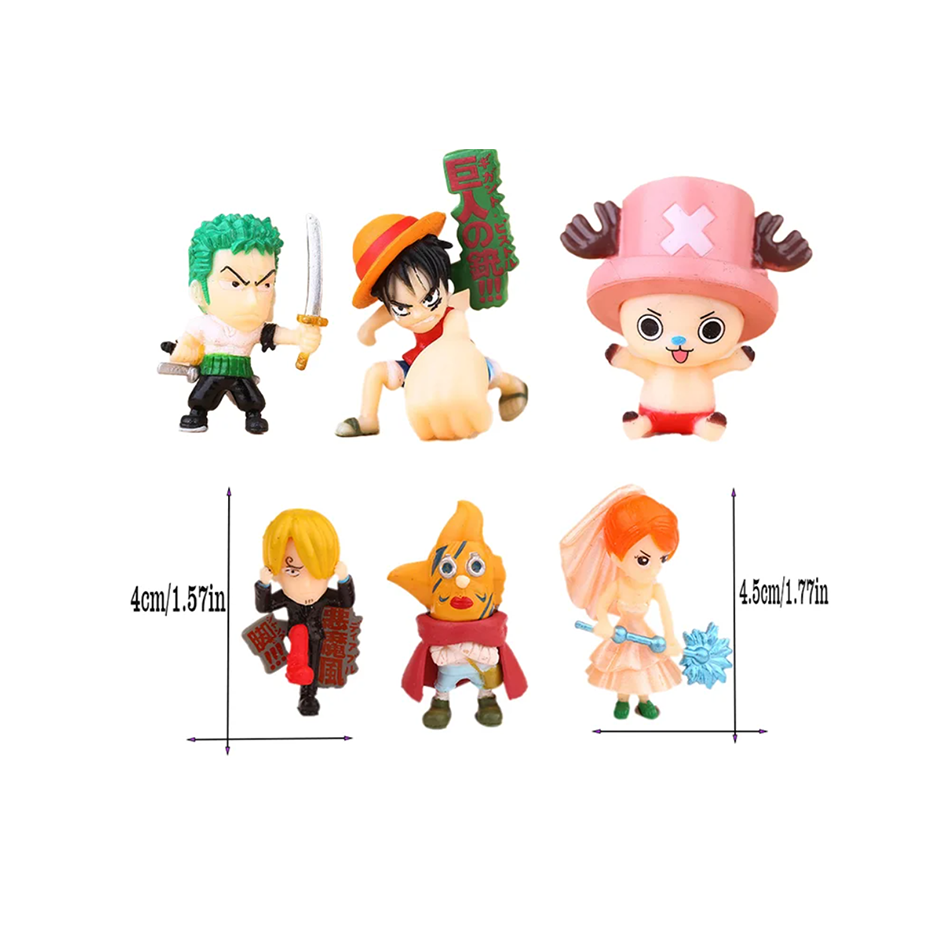 6 ピース/セットワンピースモンキー D. ルフィナミウソッ - Model Kit One Piece Bandai のレビューと価格