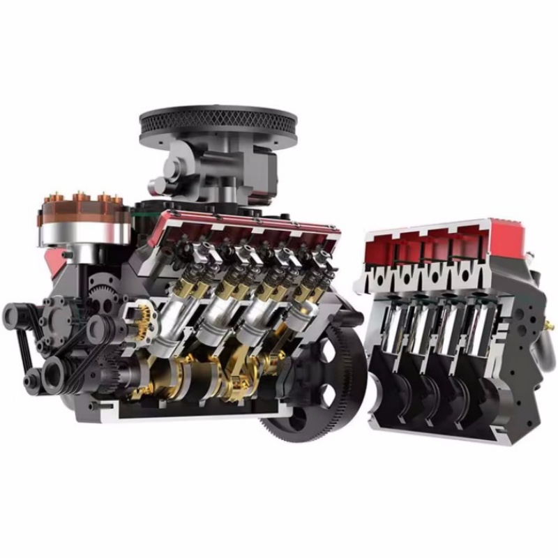 TOYAN V8 ガス4ストロークエンジン 28cc 水冷式 - Model Kit V8 Engine のレビューと価格