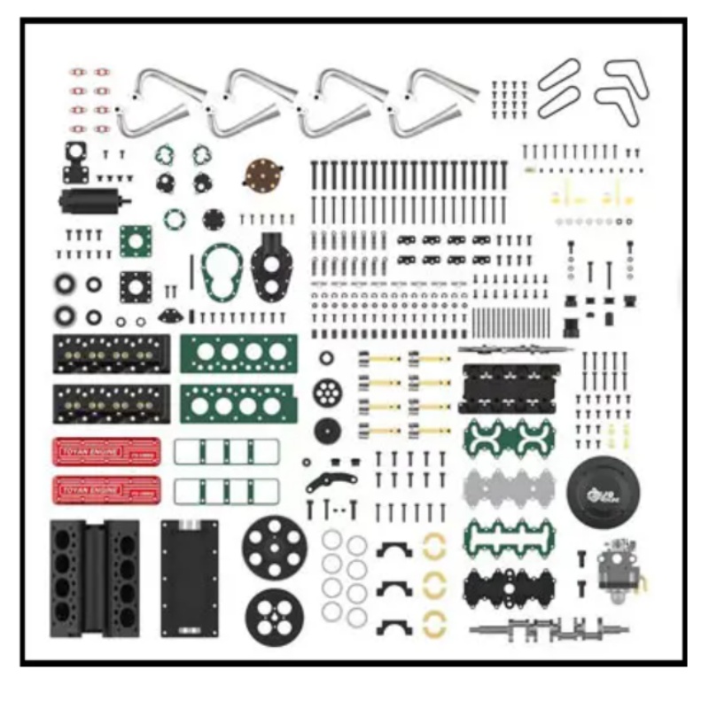 TOYAN V8 ガス4ストロークエンジン 28cc 水冷式 - Model Kit V8 Engine のレビューと価格