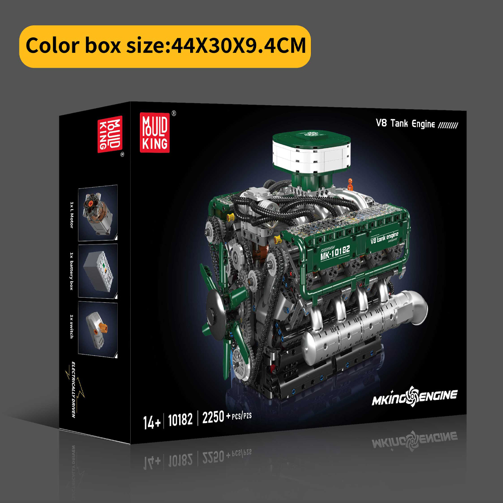 モールドキング 10182 V8 タンクエンジンモデル 組み - Model Kit V8 Engine のレビューと価格