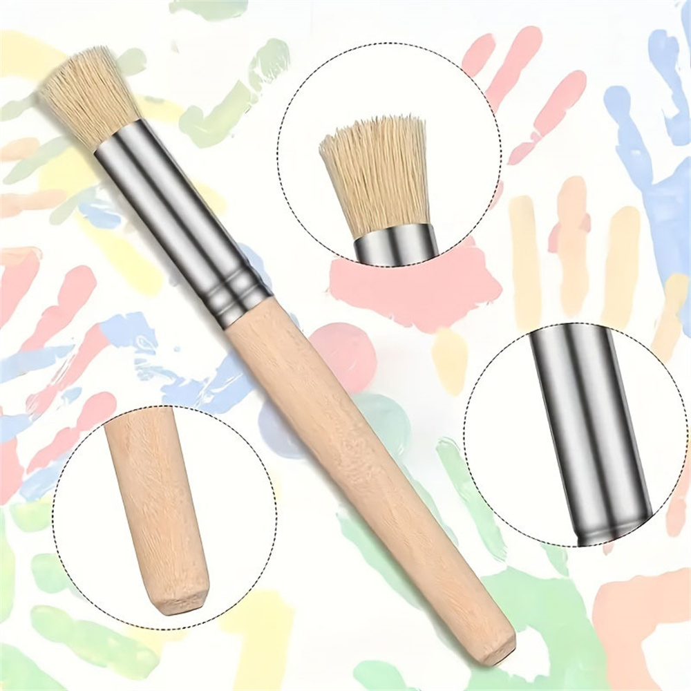 6/12/18本入りステンシルペイントブラシセット、毛先が硬 - Model Kit Acrylic Paint のレビューと価格