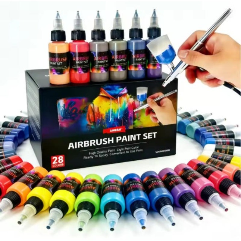 12/28色水性エアブラシアクリル塗料キット 30ml DI - Model Kit Acrylic Paint のレビューと価格