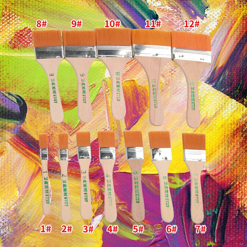 12 ピース/セットメモリーナイロンペイントブラシセットアク - Model Kit Acrylic Paint のレビューと価格