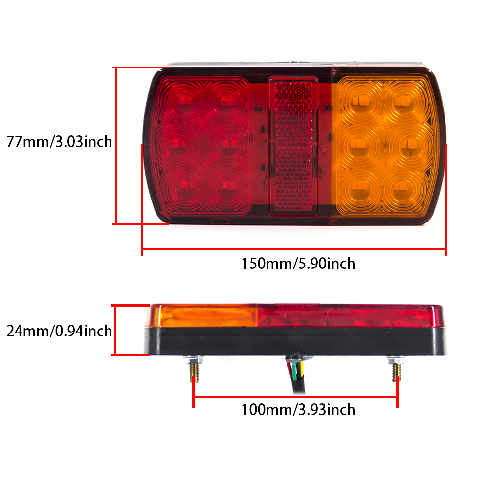 防水LEDテールライト,12V, 24V, 2ピース,ボート - Model Kit Ship のレビューと価格