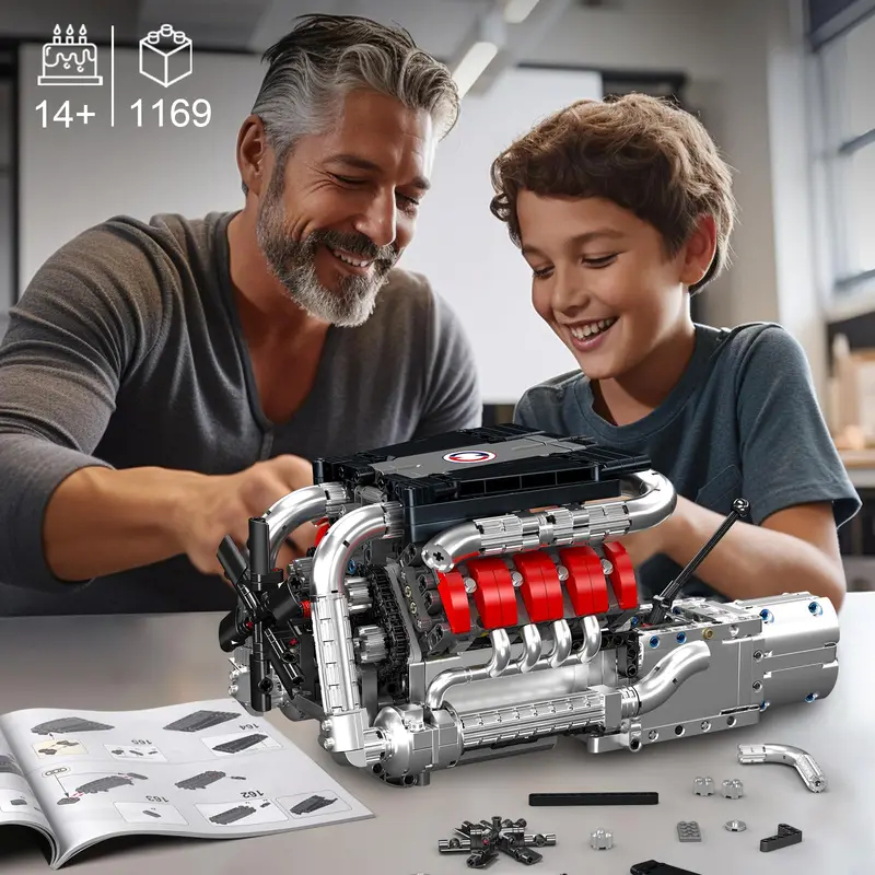 モールドキング 10203 1169ピース スーパーカー V - Model Kit V8 Engine のレビューと価格