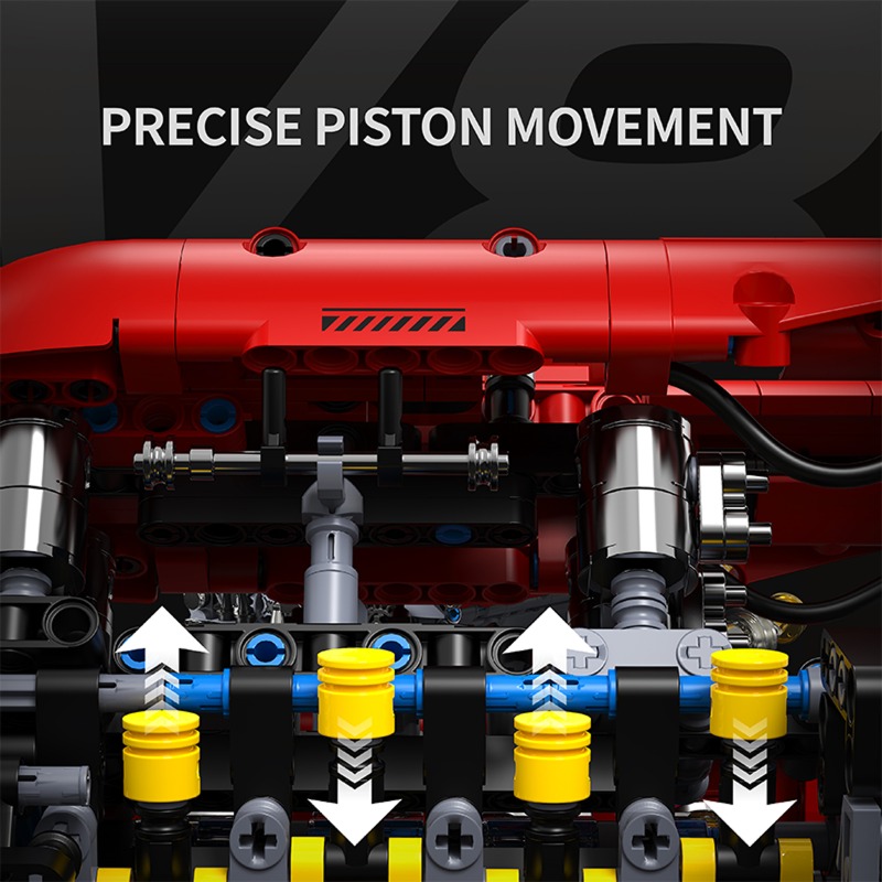 T5011 V8 ターボエンジンモデル電動モーター付き 13 - Model Kit V8 Engine のレビューと価格