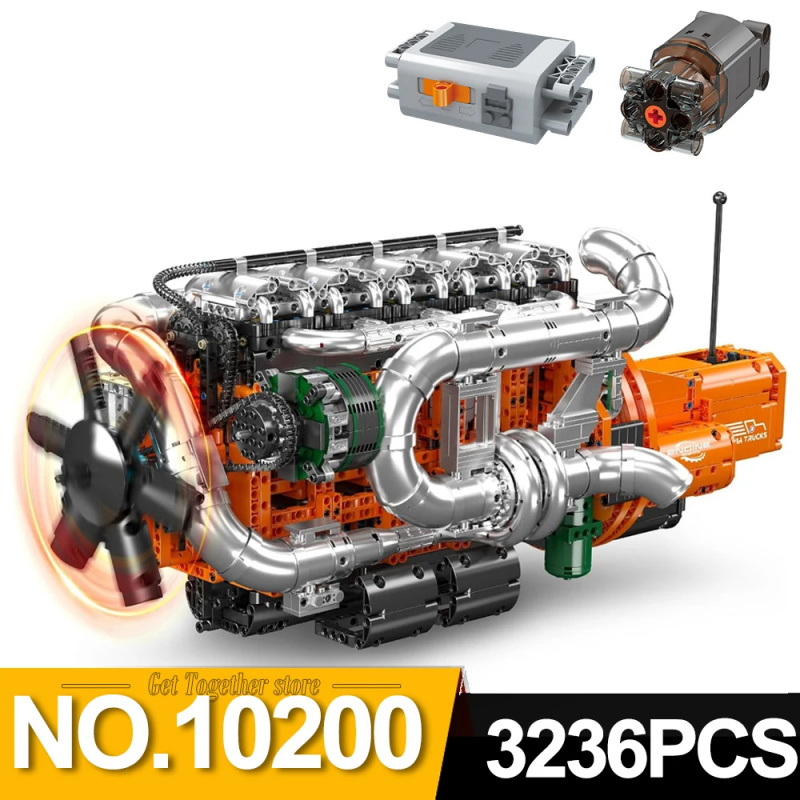 モールドキング 10200 V8ツインターボトラックエンジン - Model Kit V8 Engine のレビューと価格