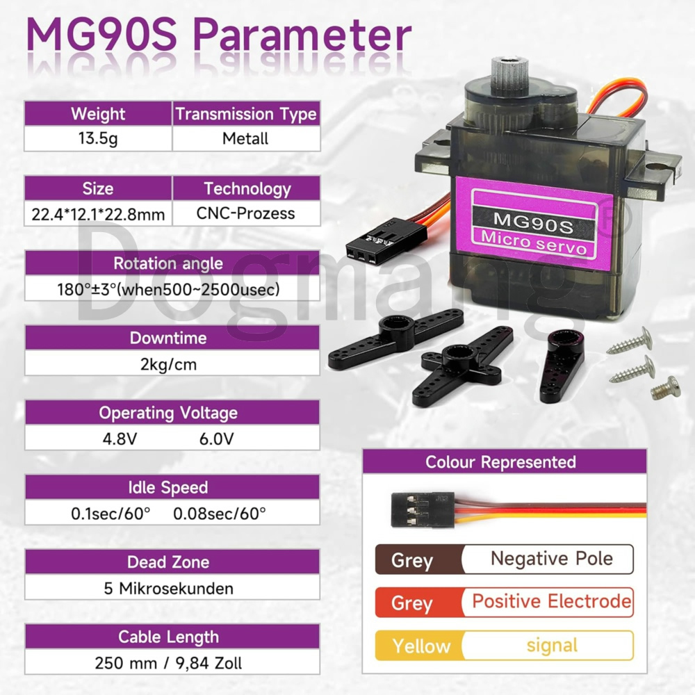 MG90S サーボ 1/2/4/10/20/50 個オールメ - Model Kit Ship のレビューと価格