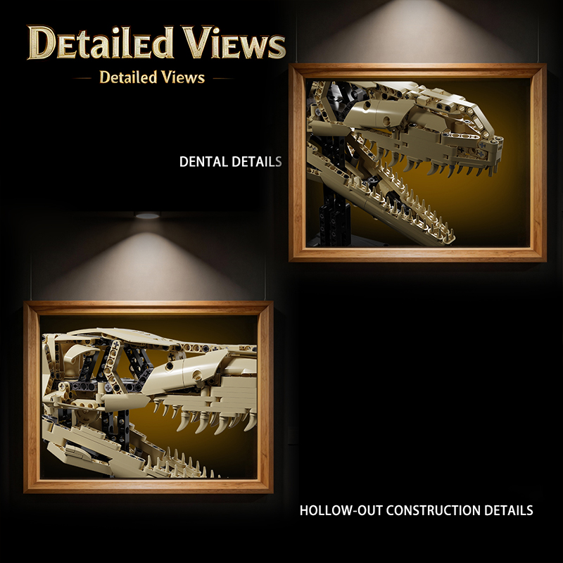 716ピース ラプター組み立てブロック スケルトンおもちゃセ - Model Kit Dinosaur のレビューと価格
