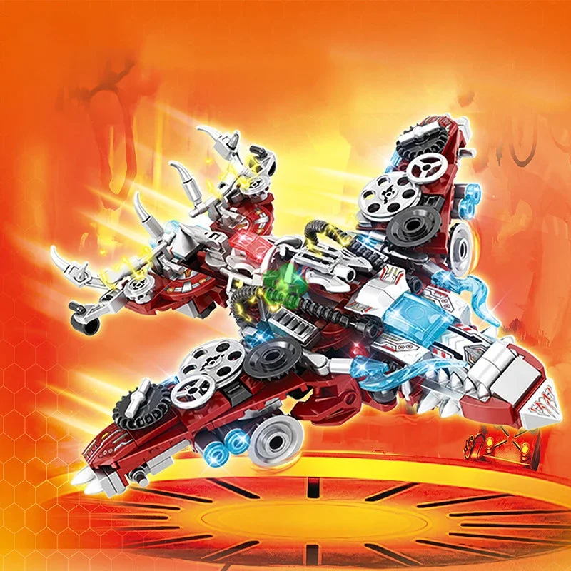 2in1 機械式恐竜/戦闘機モデルビルディングブロッククリエ - Model Kit Dinosaur のレビューと価格