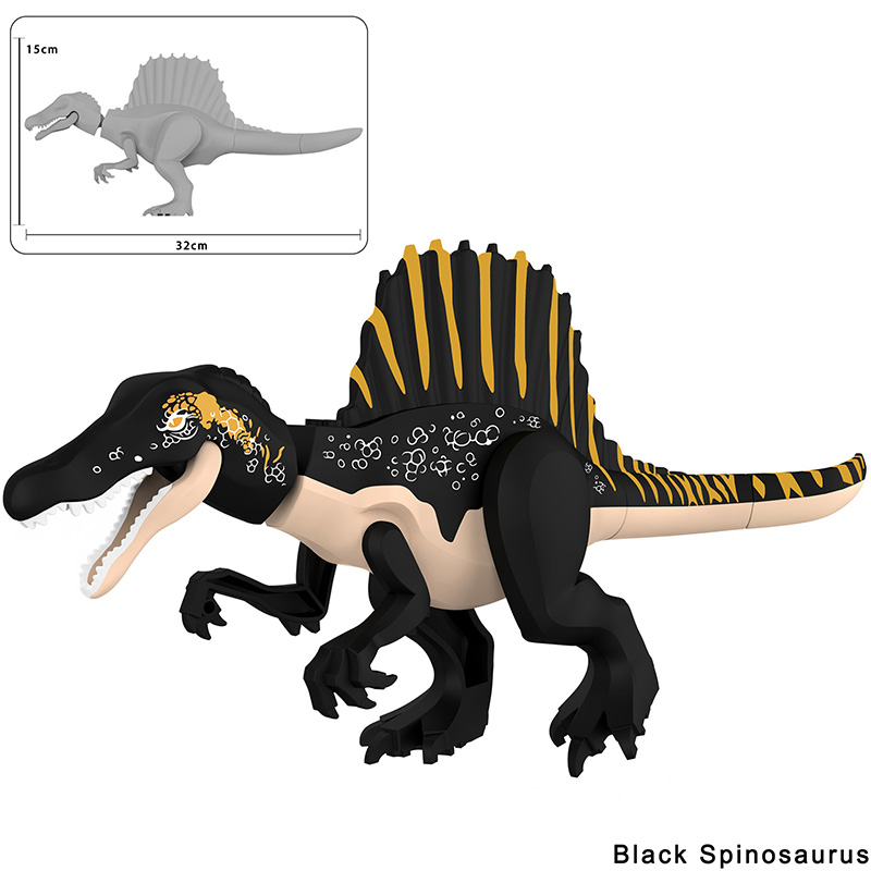 ジュラ紀恐竜世界大型スピノサウルスモデルビルディングブロック - Model Kit Dinosaur のレビューと価格