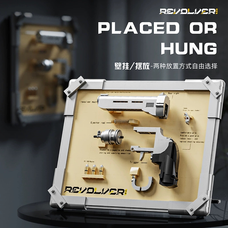 559ピースのリボルバーモデルキット、MOCビルディングブリ - Model Kit Revolver のレビューと価格