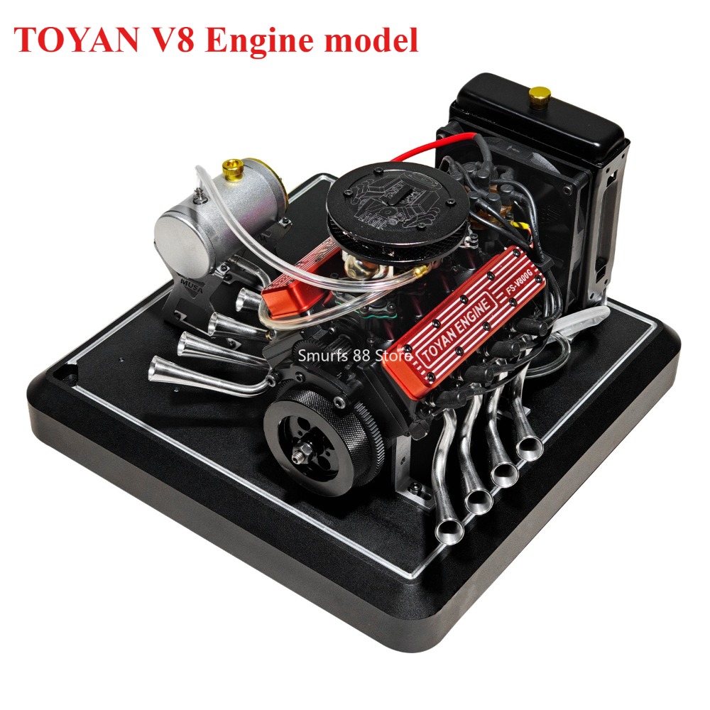 TOYAN V8エンジン組み立てキット メタル 28cc 4 - Model Kit V8 Engine のレビューと価格
