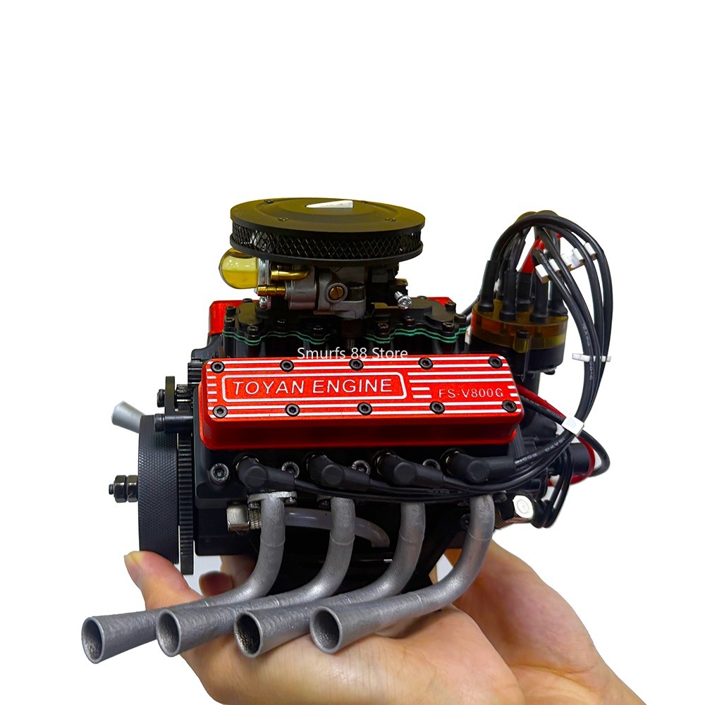 TOYAN V8エンジン組み立てキット メタル 28cc 4 - Model Kit V8 Engine のレビューと価格